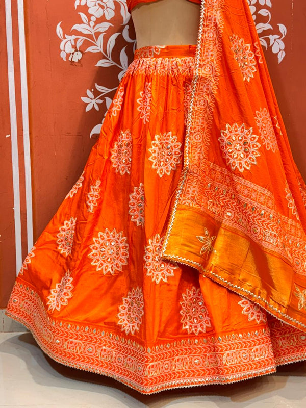 HO Silk Bandhej Lehenga