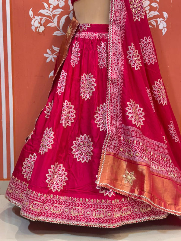 HO Silk Bandhej Lehenga