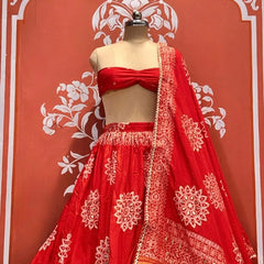 HO Silk Bandhej Lehenga