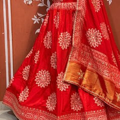 HO Silk Bandhej Lehenga