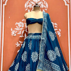 HO Silk Bandhej Lehenga