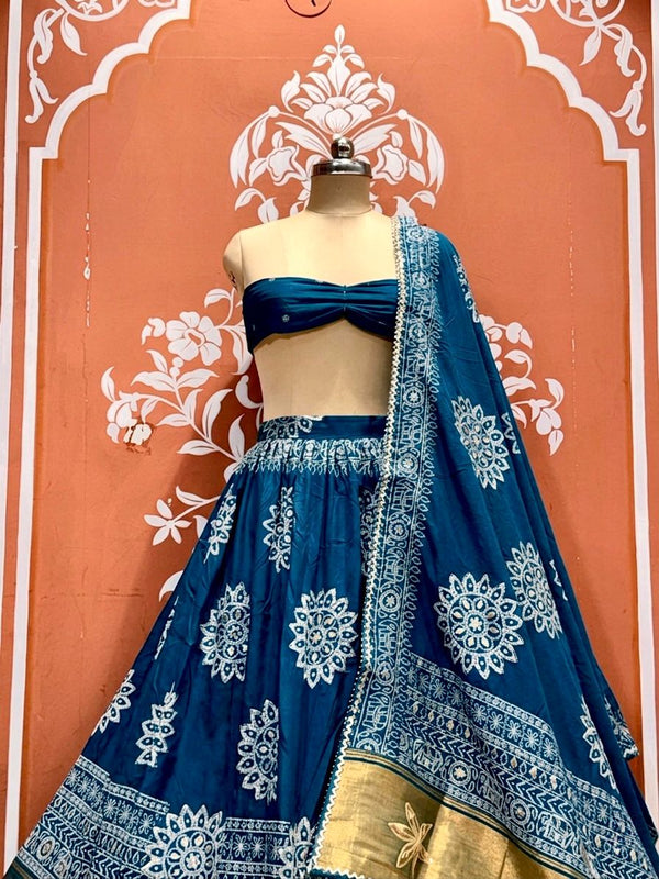 HO Silk Bandhej Lehenga