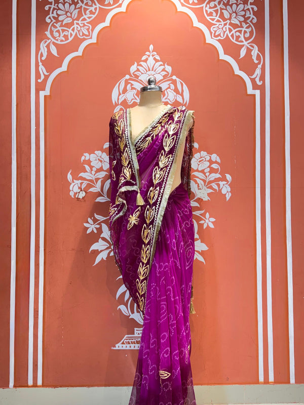 Leaf Gota Saree