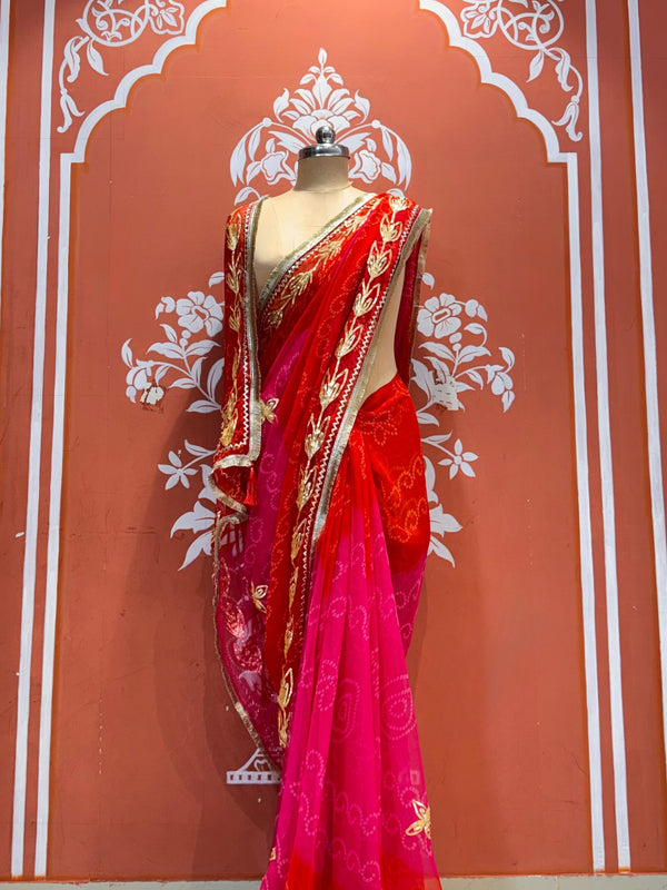 Leaf Gota Saree