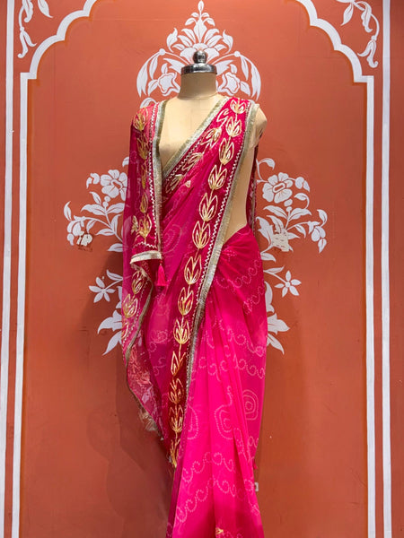 Leaf Gota Saree
