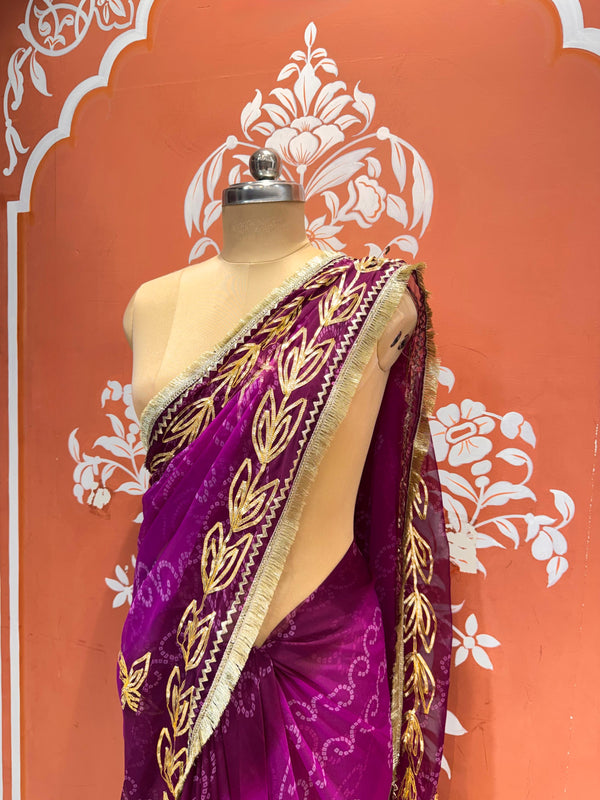 Leaf Gota Saree