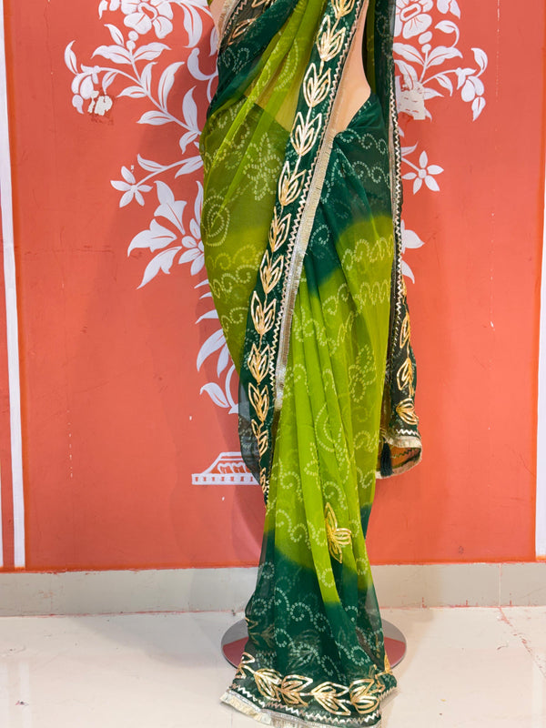Leaf Gota Saree