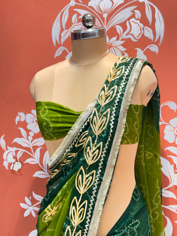 Leaf Gota Saree
