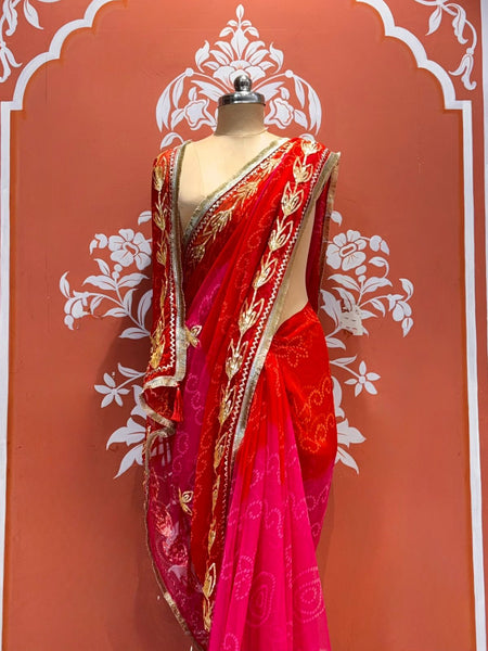 Leaf Gota Saree