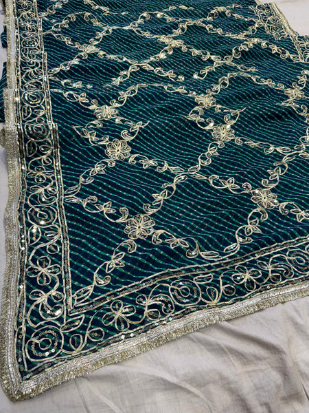 Gota Jal Bandhej Saree