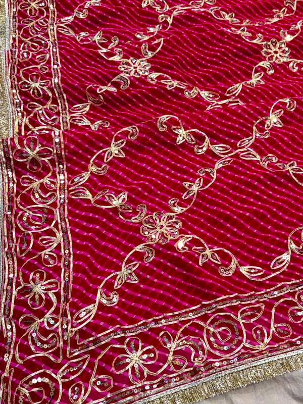Gota Jal Bandhej Saree