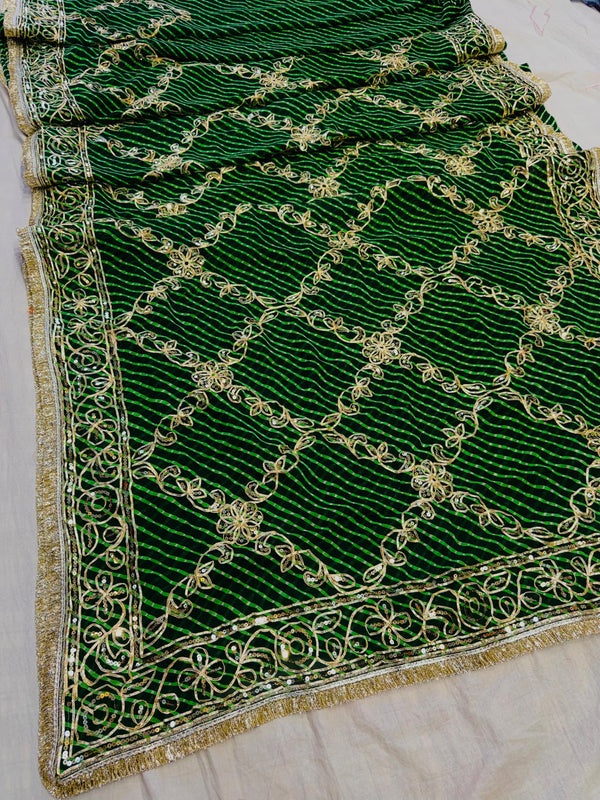 Gota Jal Bandhej Saree