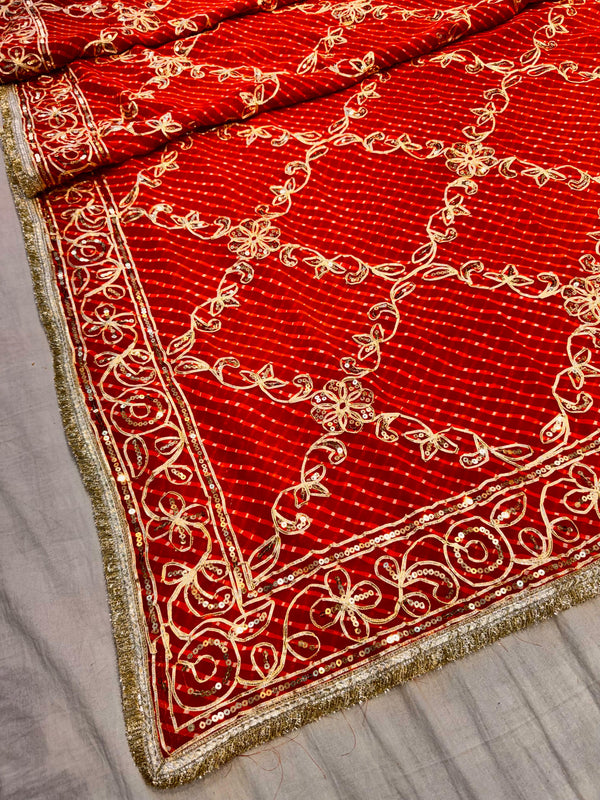 Gota Jal Bandhej Saree