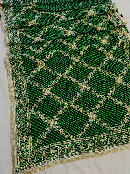 Gota Jal Bandhej Saree