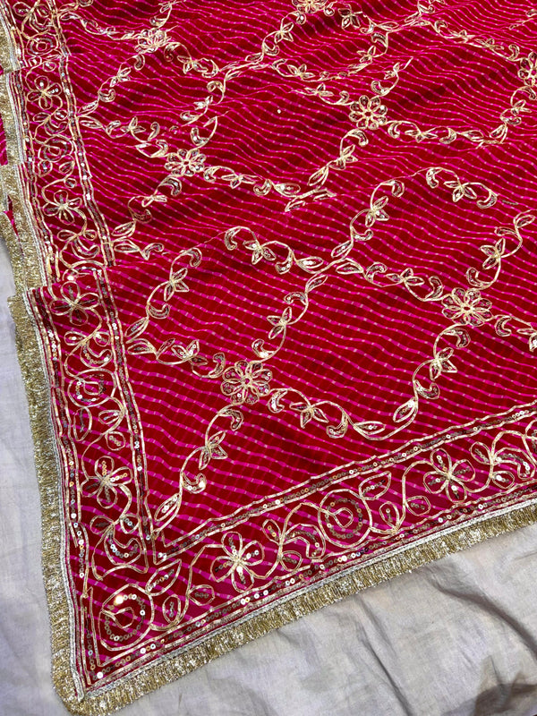 Gota Jal Bandhej Saree