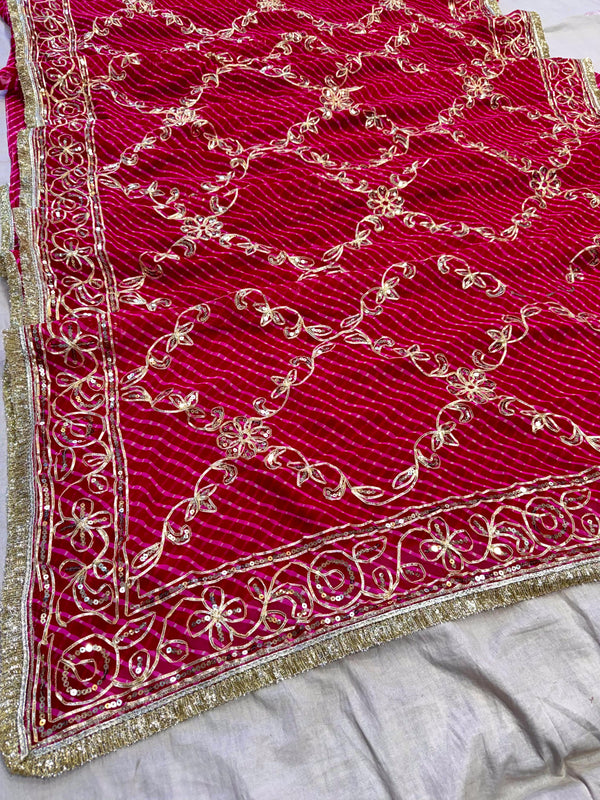 Gota Jal Bandhej Saree