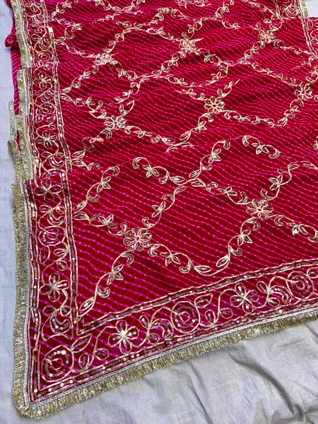Gota Jal Bandhej Saree