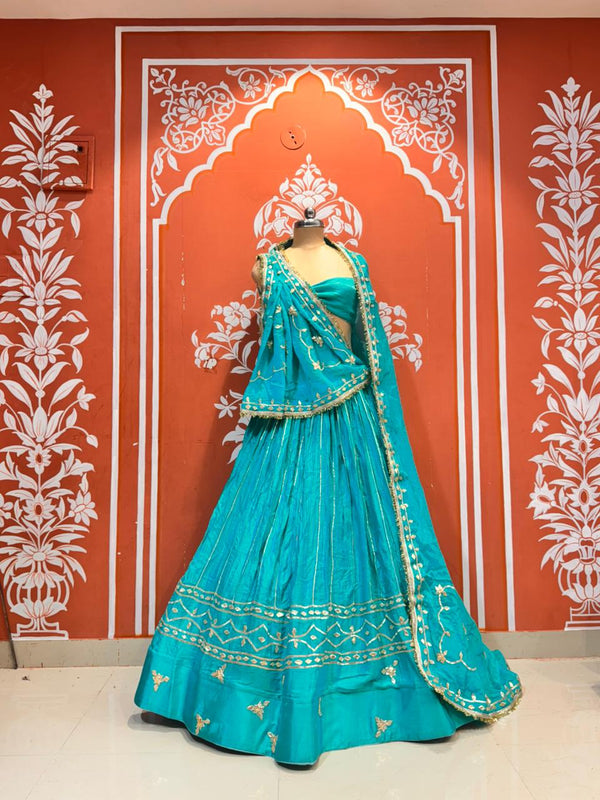 Gajji Satin Gota Patti Lehenga