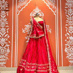 Gajji Satin Gota Patti Lehenga