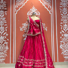 Gajji Satin Gota Patti Lehenga