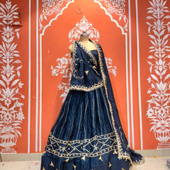 Gajji Satin Gota Patti Lehenga