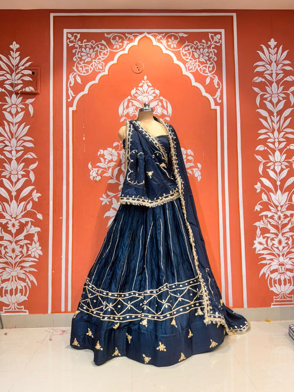 Gajji Satin Gota Patti Lehenga