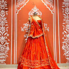 Gajji Satin Gota Patti Lehenga