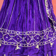Gajji Satin Gota Patti Lehenga