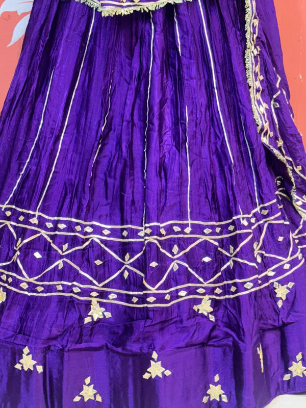 Gajji Satin Gota Patti Lehenga