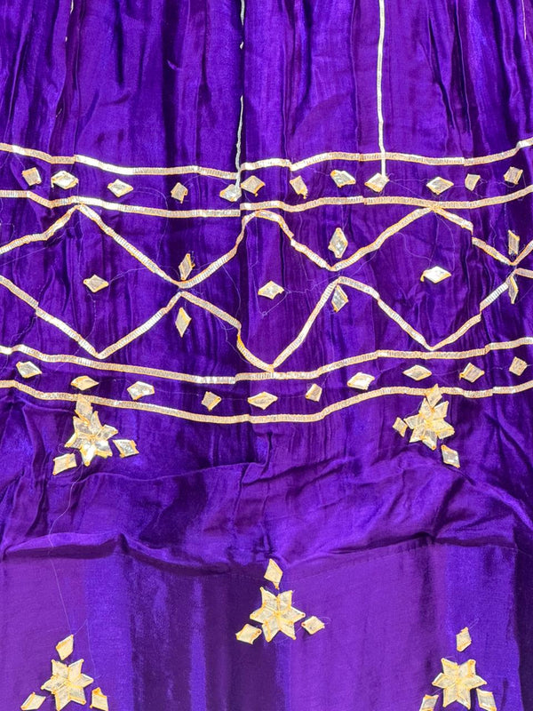Gajji Satin Gota Patti Lehenga