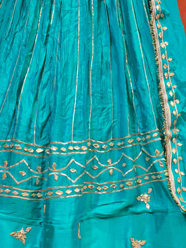 Gajji Satin Gota Patti Lehenga