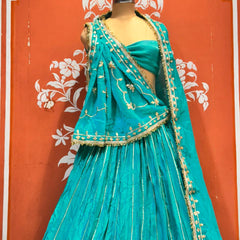 Gajji Satin Gota Patti Lehenga