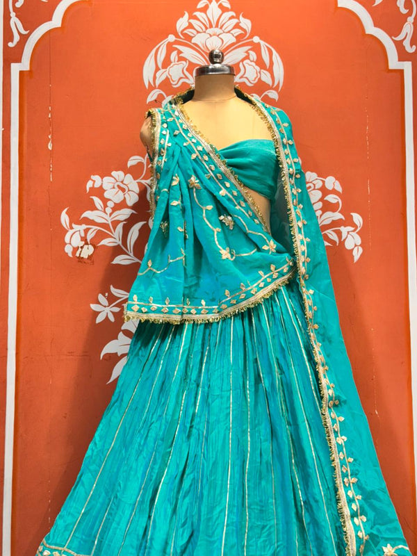 Gajji Satin Gota Patti Lehenga