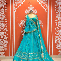 Gajji Satin Gota Patti Lehenga