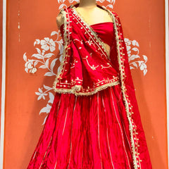 Gajji Satin Gota Patti Lehenga