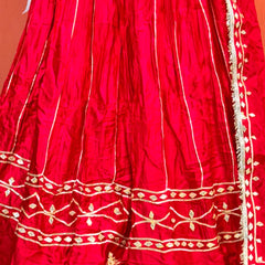 Gajji Satin Gota Patti Lehenga