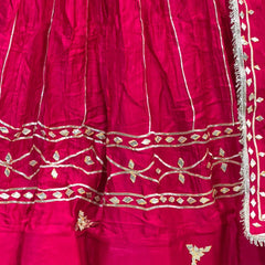 Gajji Satin Gota Patti Lehenga