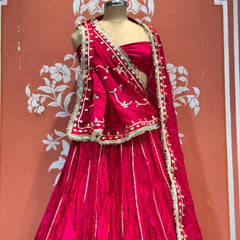 Gajji Satin Gota Patti Lehenga