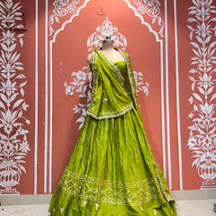 Gajji Satin Gota Patti Lehenga