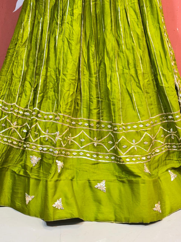 Gajji Satin Gota Patti Lehenga