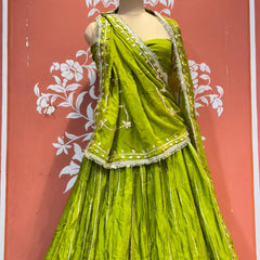 Gajji Satin Gota Patti Lehenga
