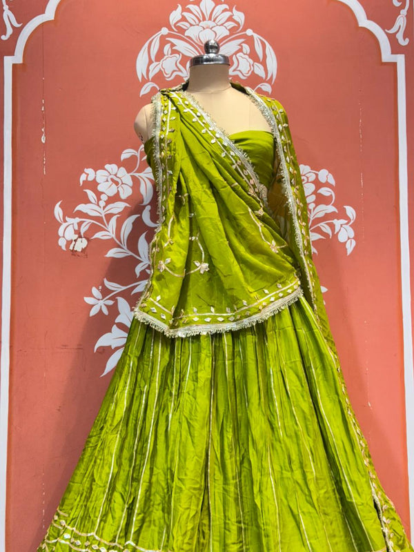 Gajji Satin Gota Patti Lehenga