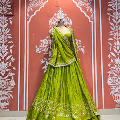 Gajji Satin Gota Patti Lehenga