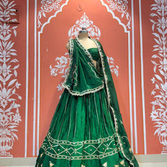 Gajji Satin Gota Patti Lehenga