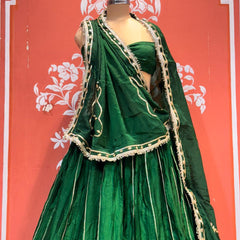 Gajji Satin Gota Patti Lehenga