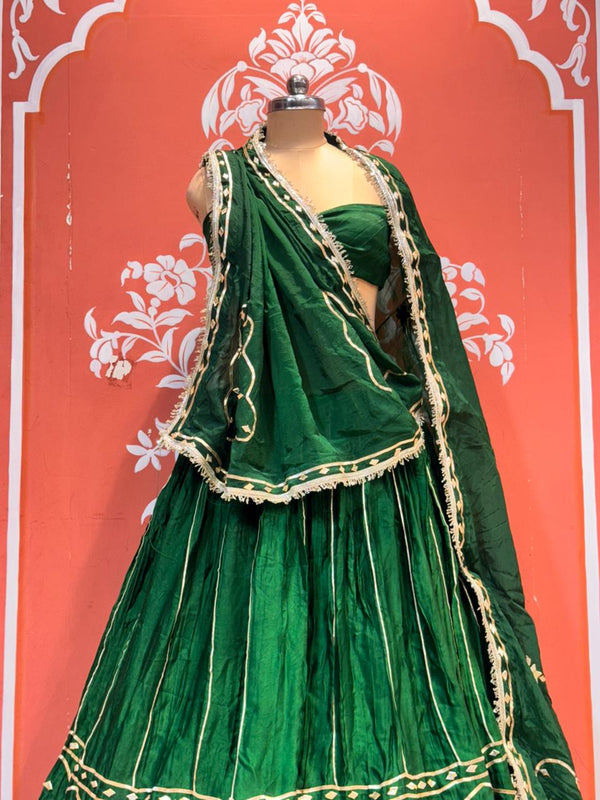 Gajji Satin Gota Patti Lehenga