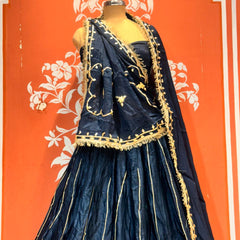 Gajji Satin Gota Patti Lehenga