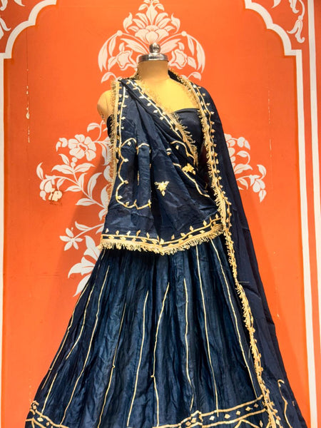 Gajji Satin Gota Patti Lehenga