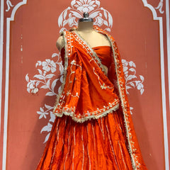 Gajji Satin Gota Patti Lehenga