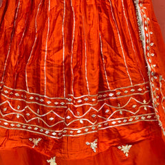 Gajji Satin Gota Patti Lehenga